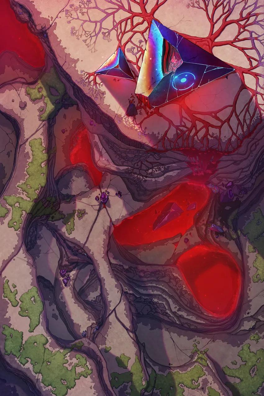 Infected Crystal Cliffs map, Original Day variant