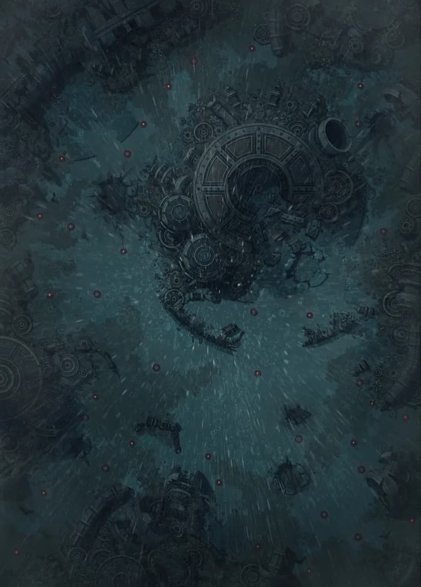 Gnome Minefield map, Rain variant