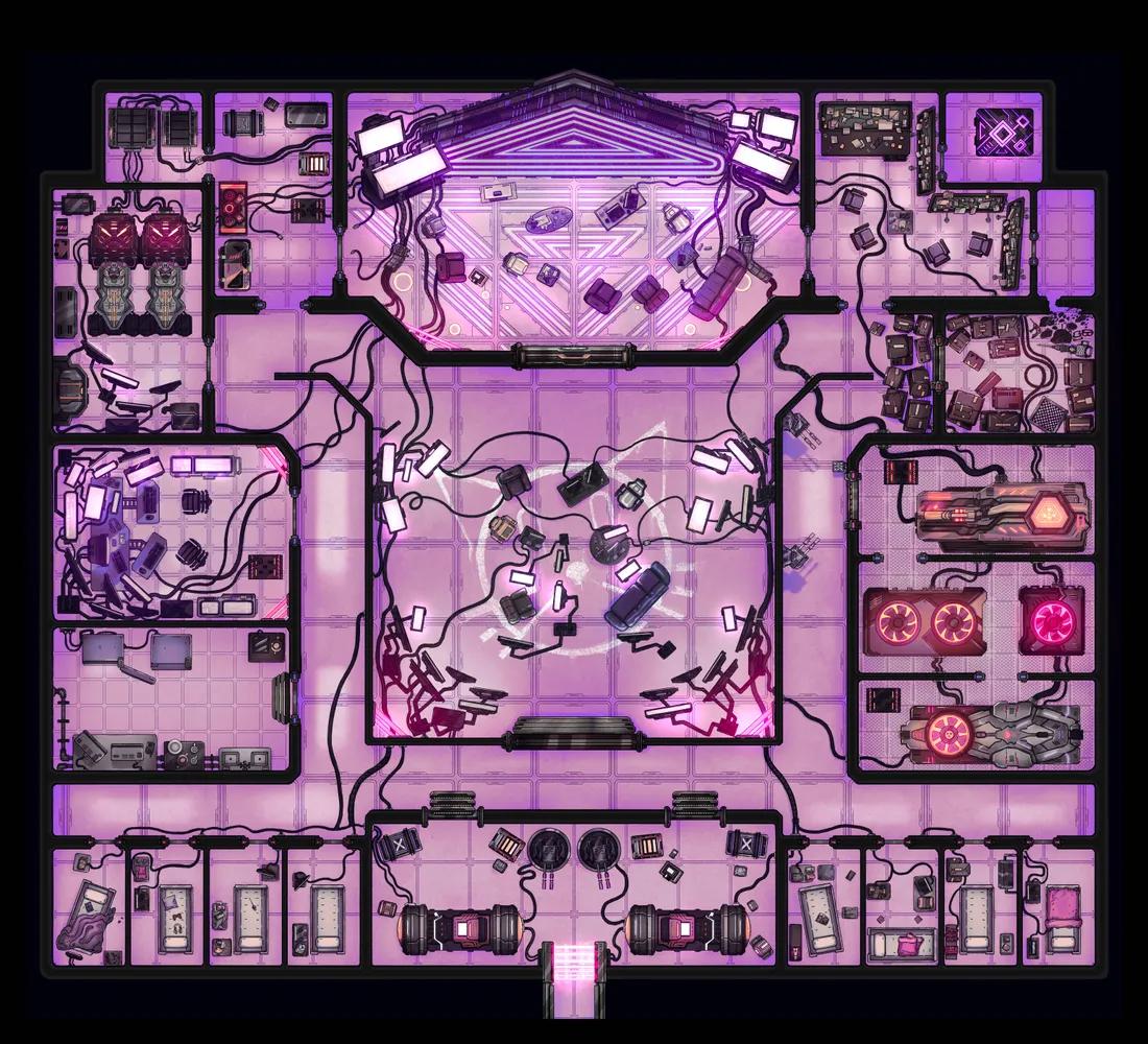 Hacker Base map, Pink Prowler variant