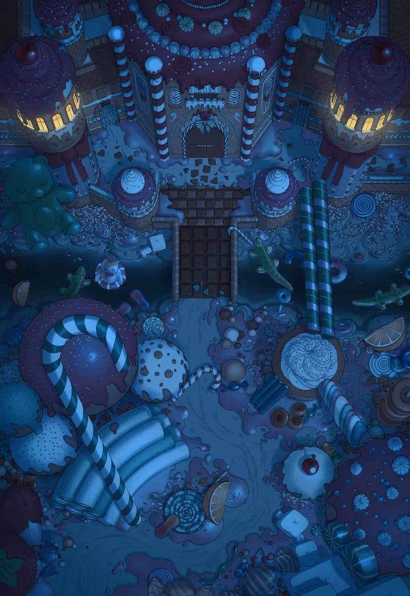 Candy Castle map, Original Night variant