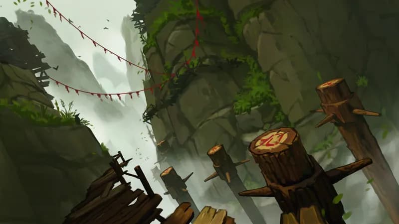 Cliffside Training Grounds map, Original Day variant