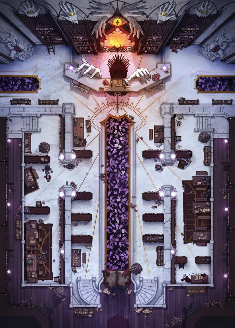 Demonic Library map, Opulent variant
