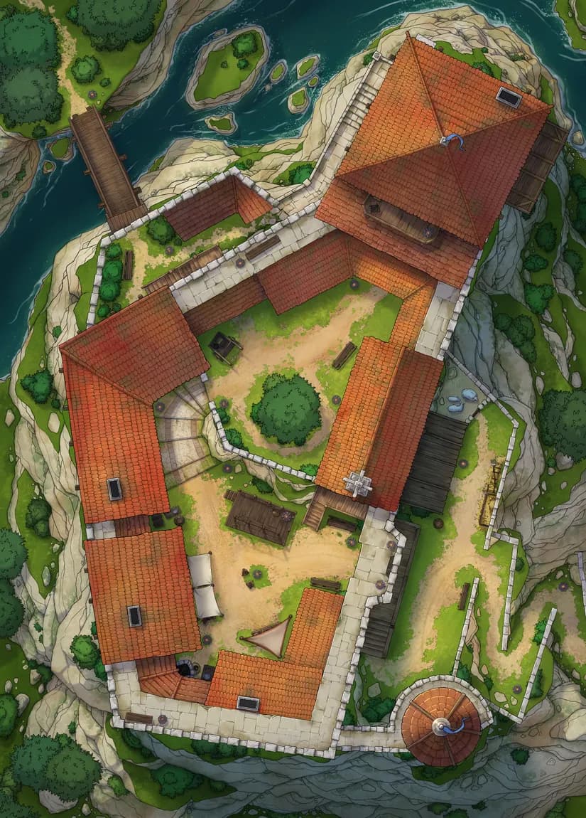 Island Toll Castle map, Original Day variant