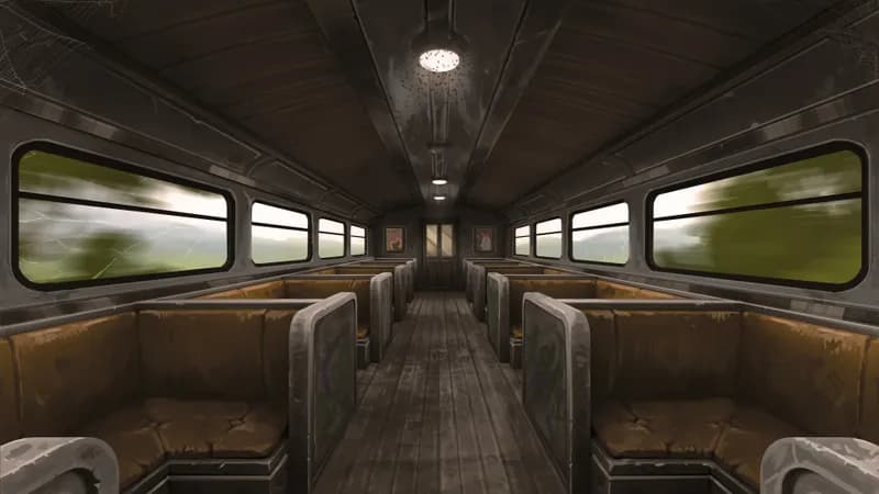 Lightning Rail Train - Passenger Car map, Coach variant