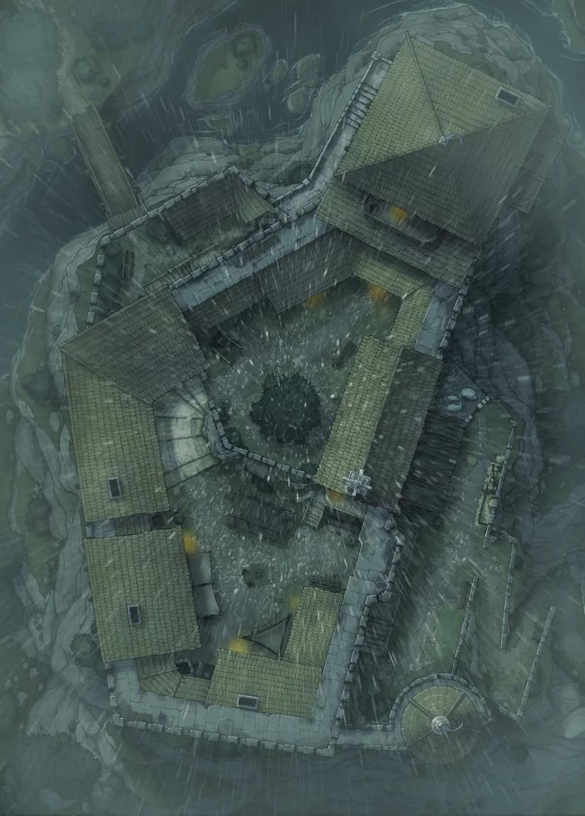Island Toll Castle map, Rain variant