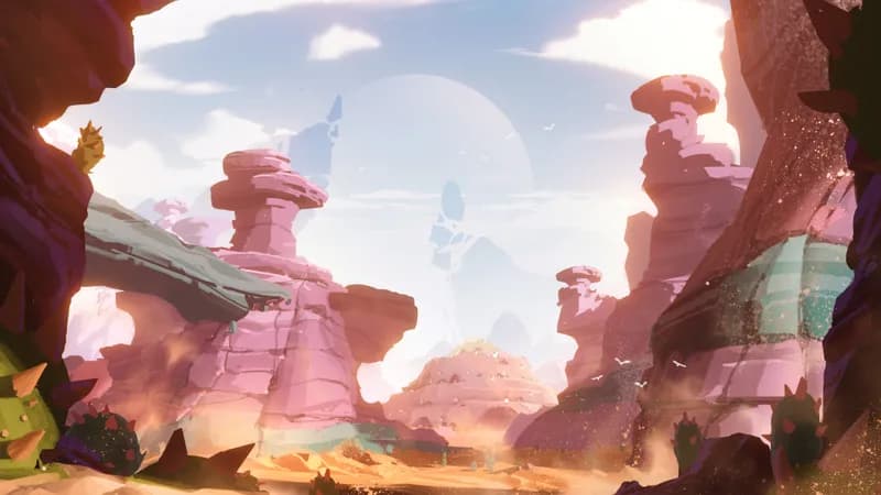 Alien Canyon Burrows map, Original Day variant