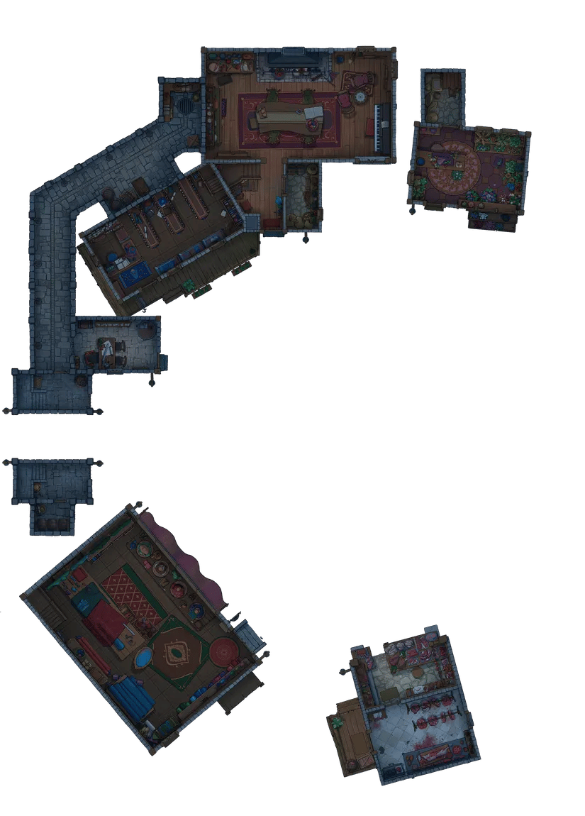 Heart of the Village map, Interior Floor 01 Dark Tile variant