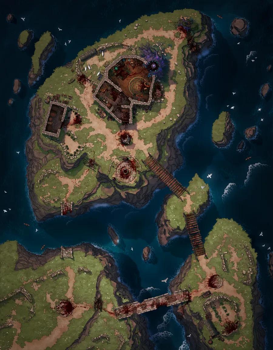 Druid Islands map, Massacre variant