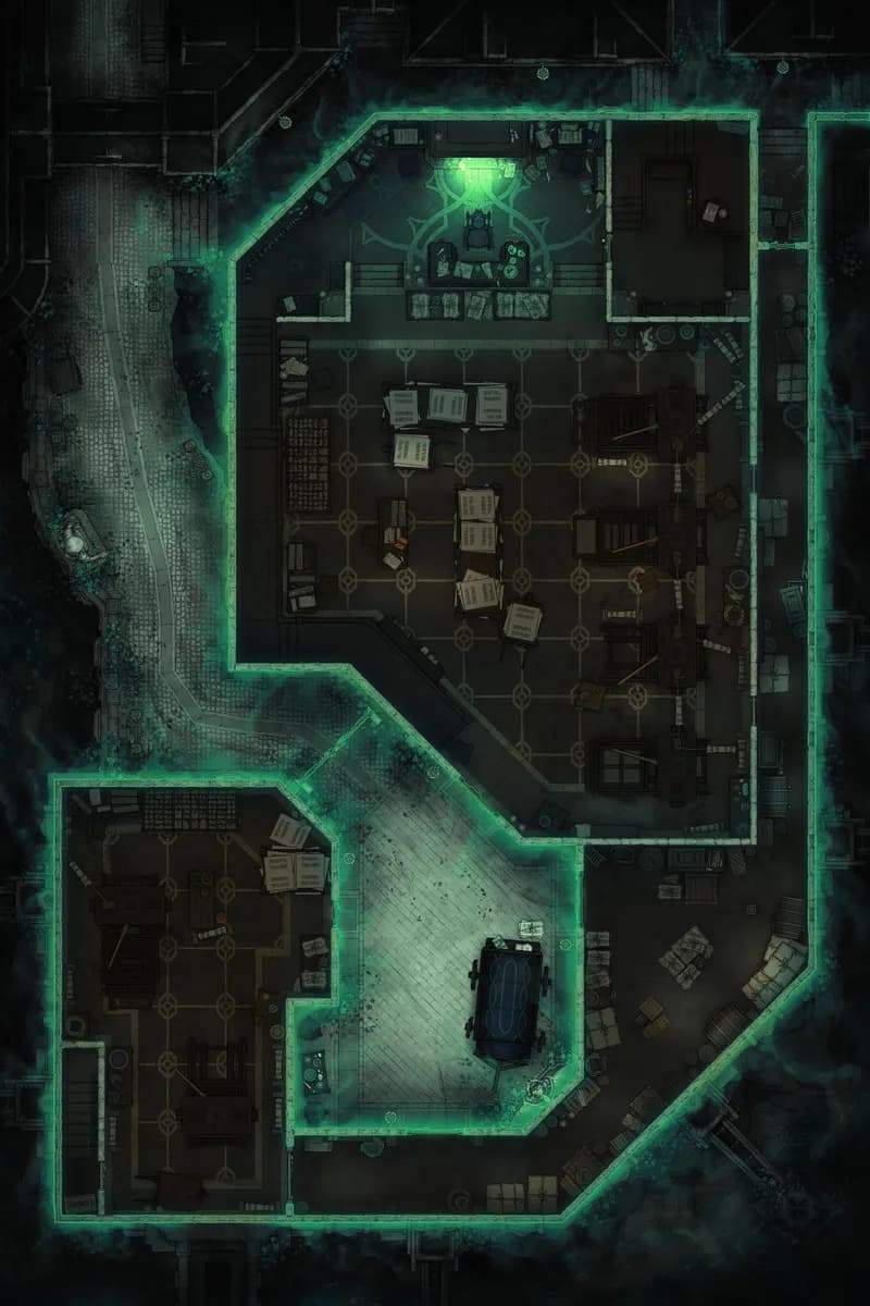 Printing Press map, No Escape variant