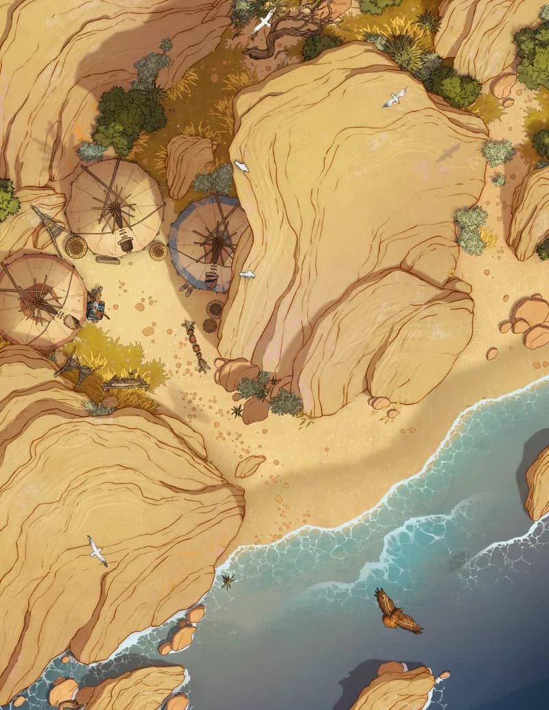 Garden of the Gods map, Beach variant