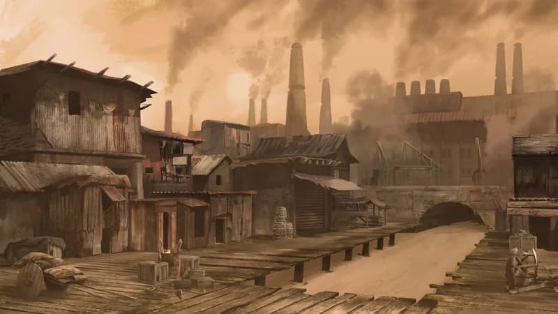 Slum District map, Drought Day variant