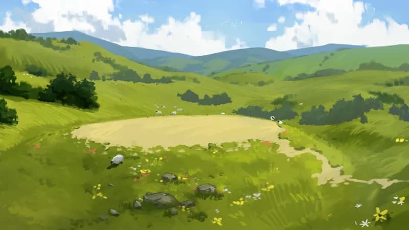 Burial Barrow map, Natural Day variant