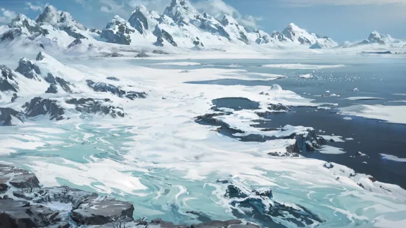 Arctic Tundra map, Natural Day variant