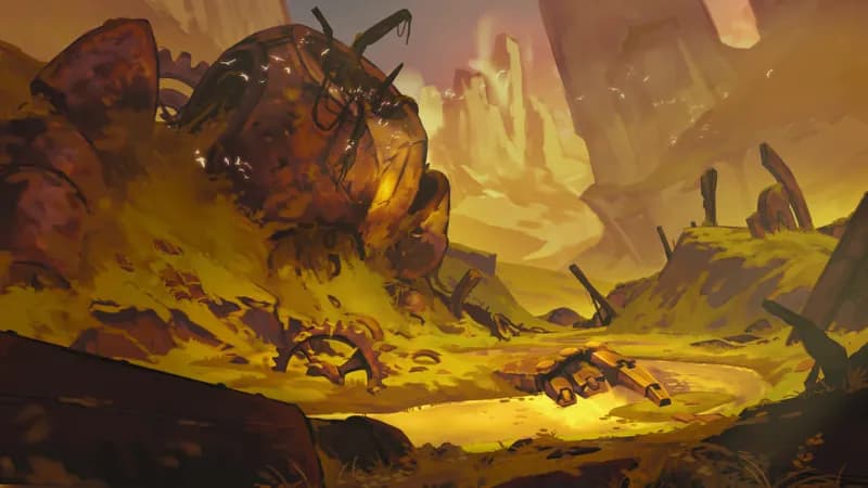 Warforged Titan Scrapyard map, Sunset variant