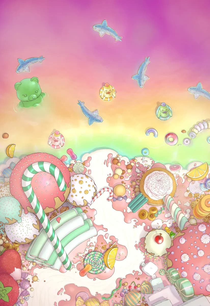 Candy Castle map, Candy Ocean variant