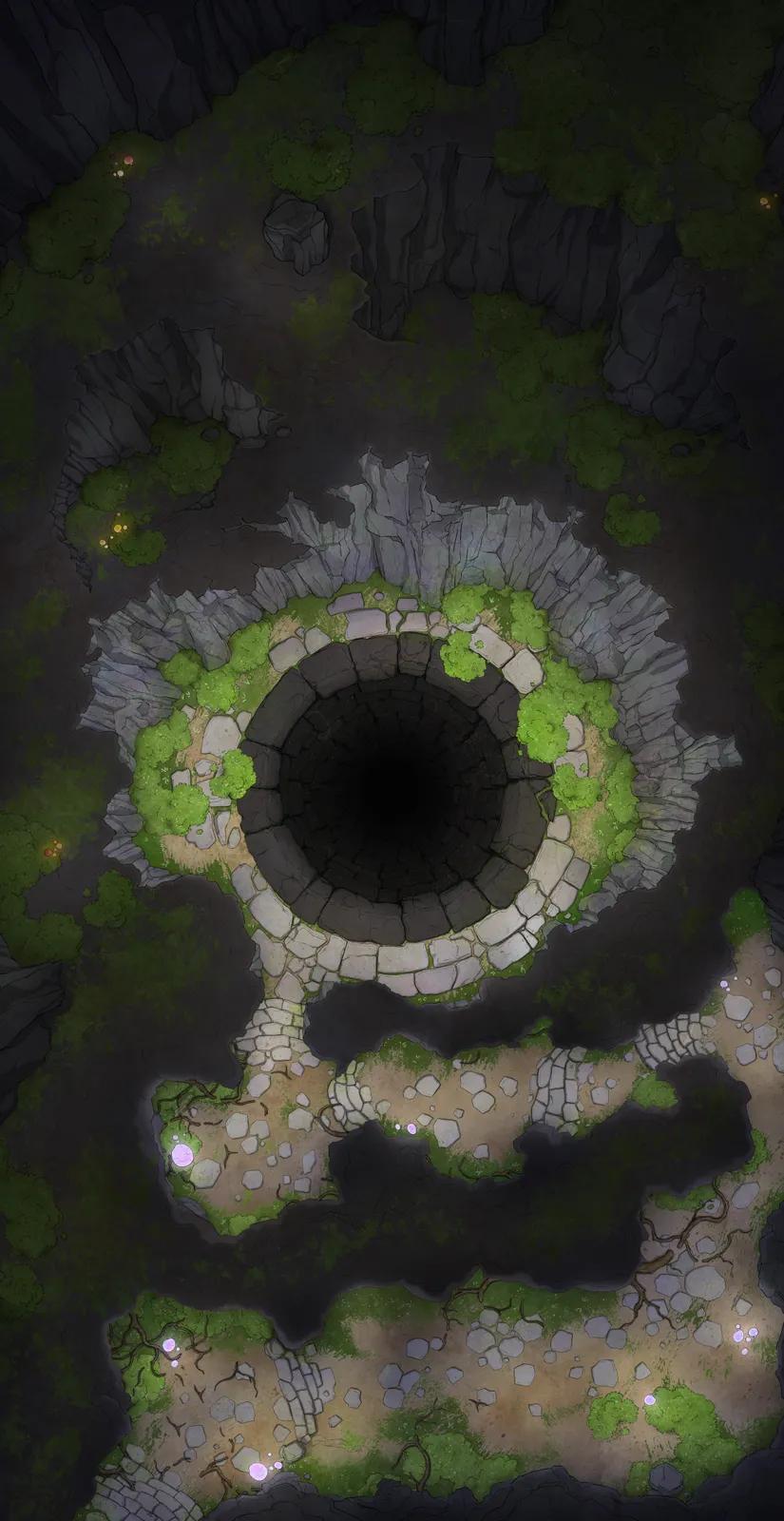 Yggdrasil Roots map, Cave No Roots variant