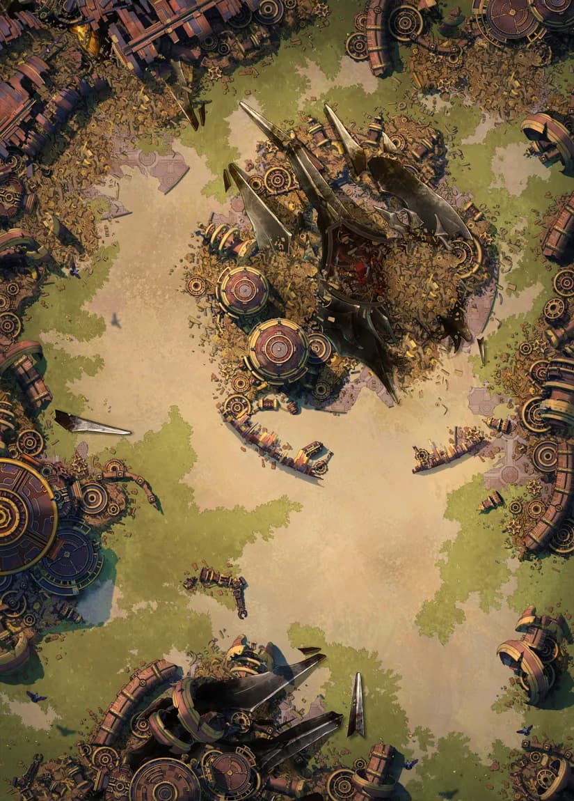 Gnome Minefield map, Relics variant