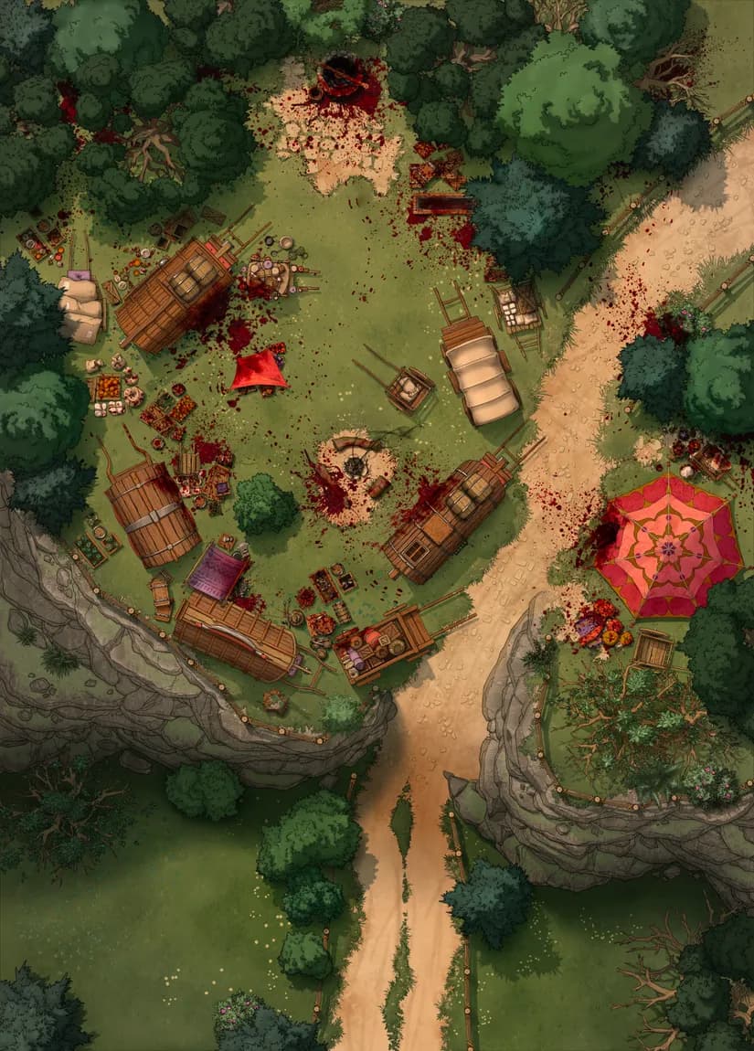 Caravan Camp map, Massacre variant