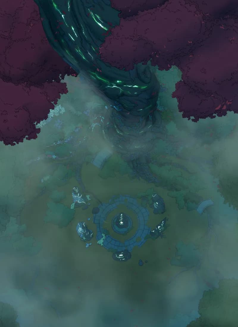 Sacred Grove map, Fog variant