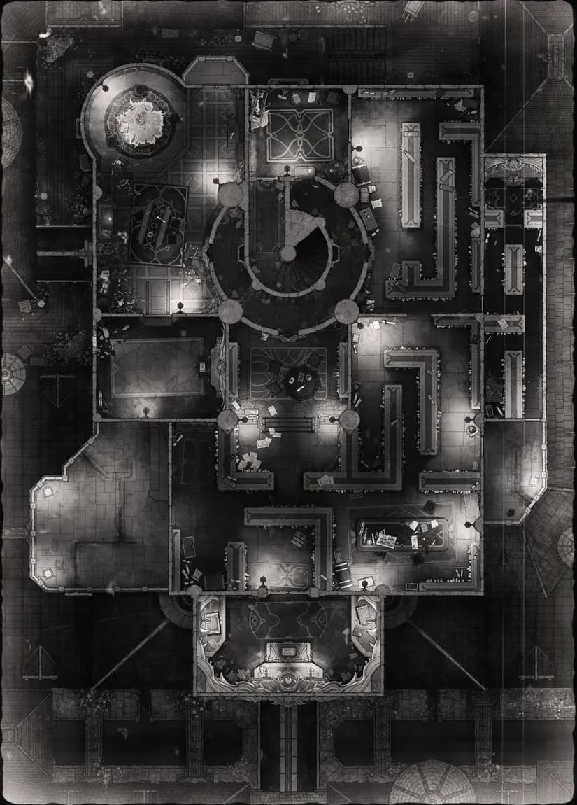 Muniment Chamber map, Horror variant