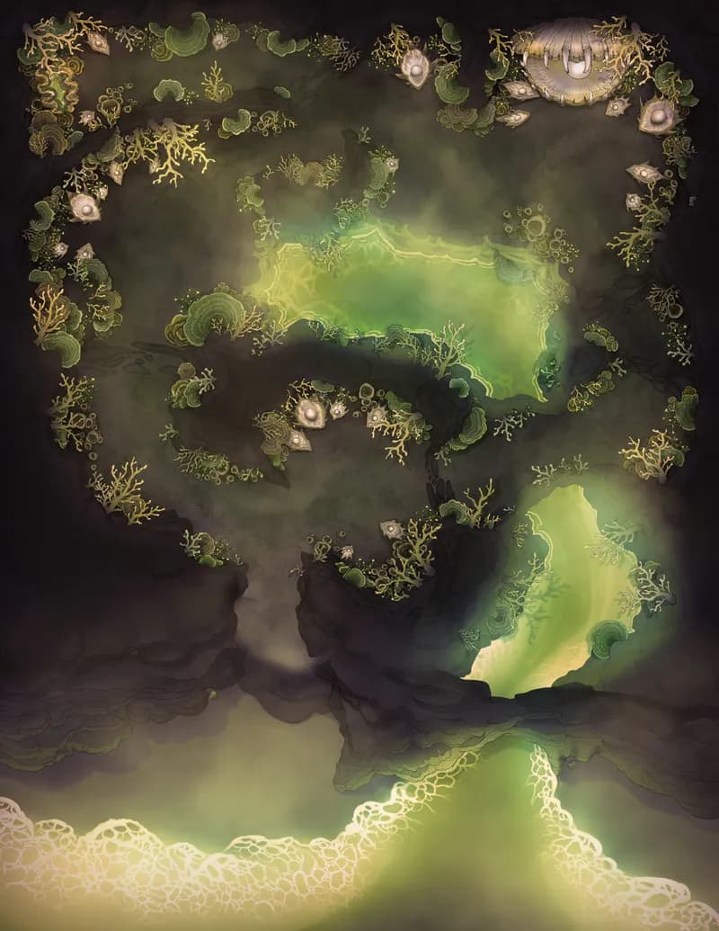 Coastal Caverns map, Toxic variant