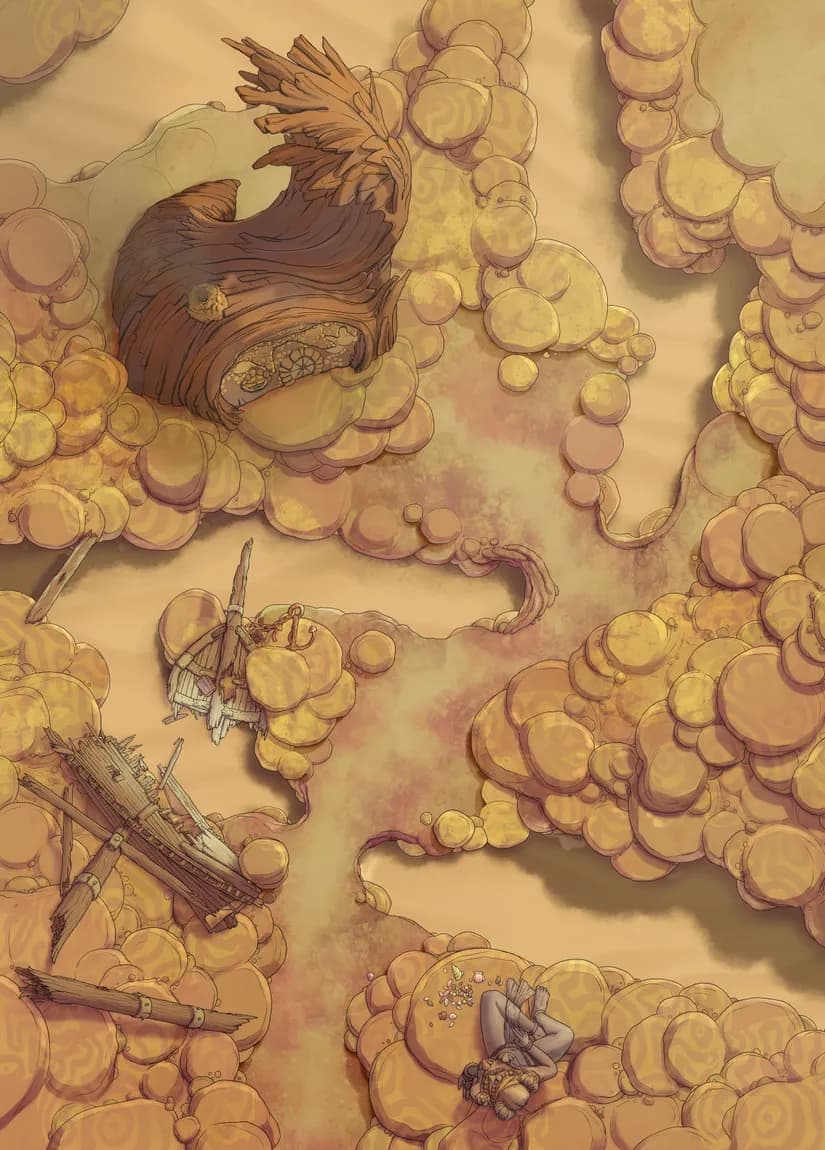 Coral Witch Cottage map, Desert variant