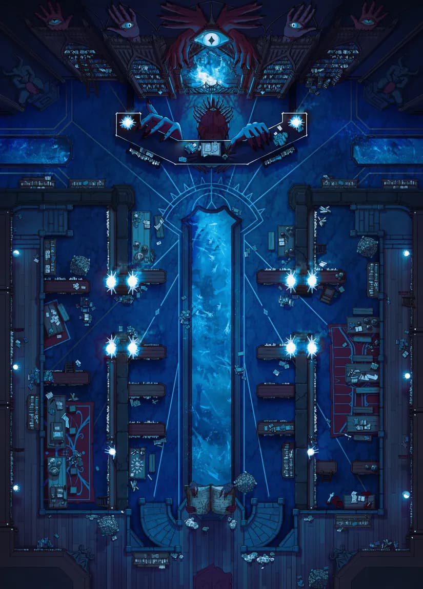 Demonic Library map, Hades variant