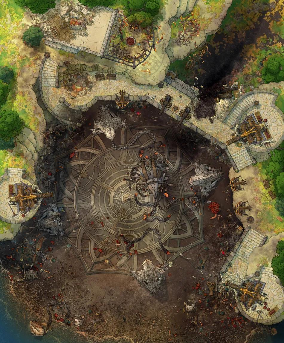 Dragon Enclosure map, Duck Vs Crab variant