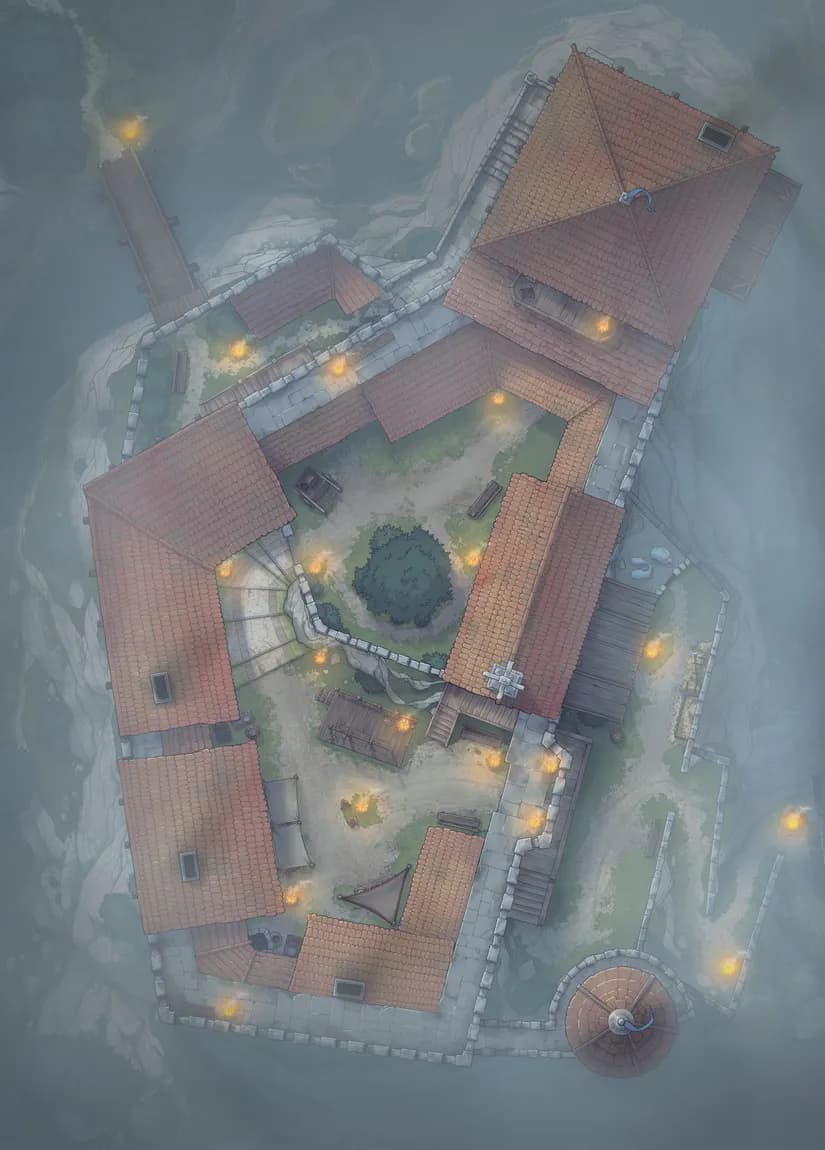 Island Toll Castle map, Fog variant