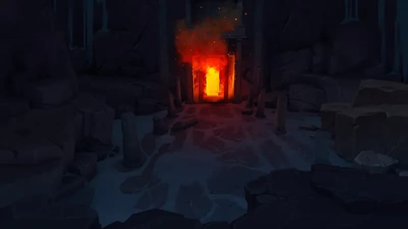 Blue Dragon Lair map, Fire Temple variant