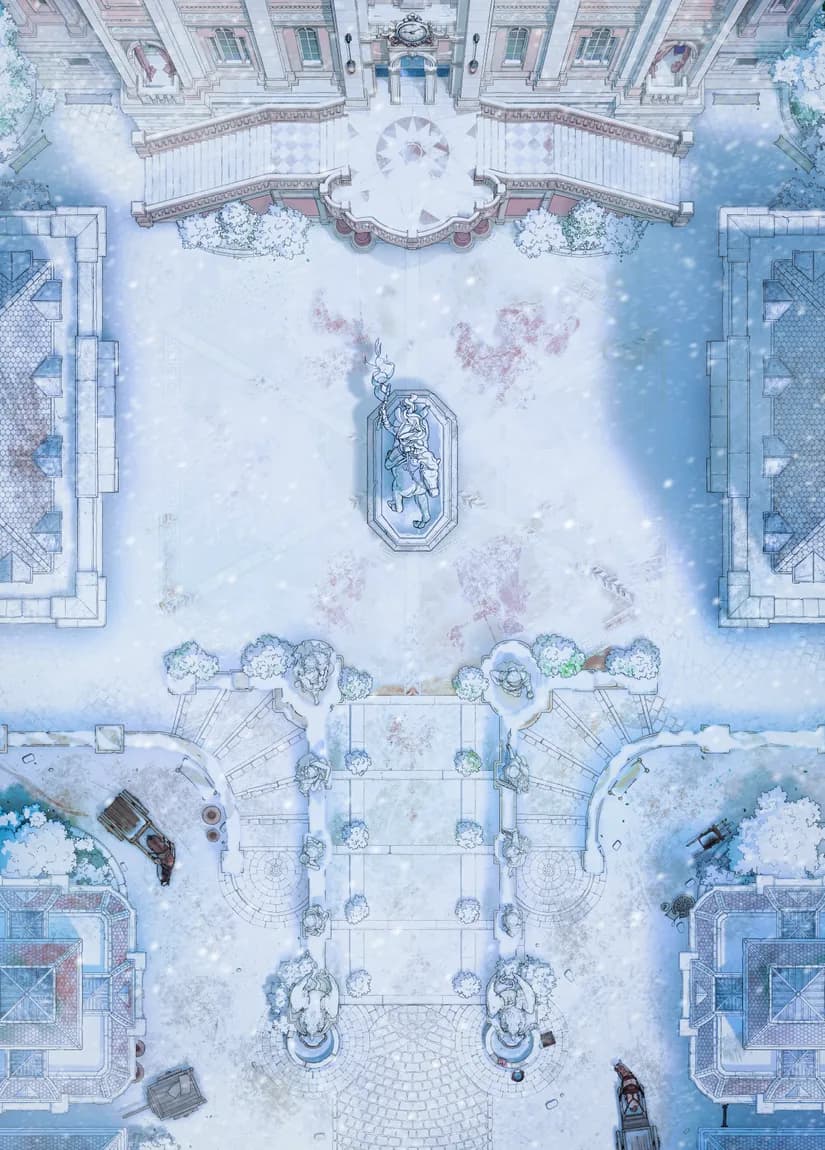 Grand Duke's Plaza map, Winter Day variant
