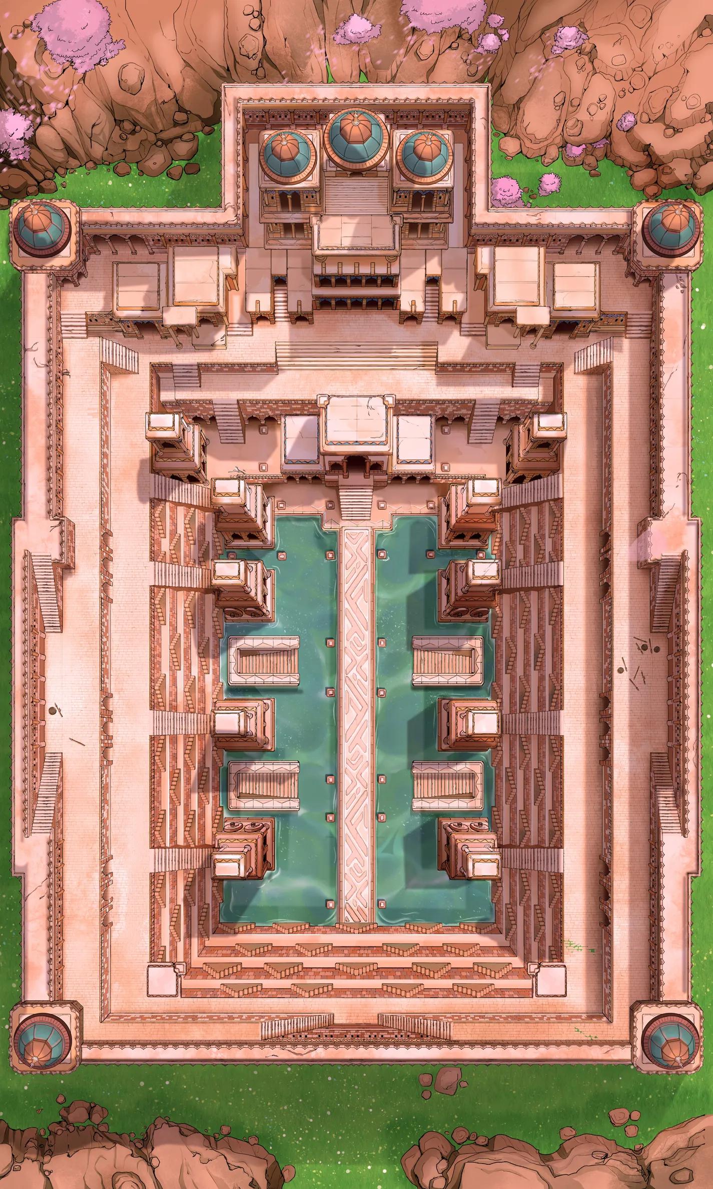 Ancient Stepwell map, Spring variant