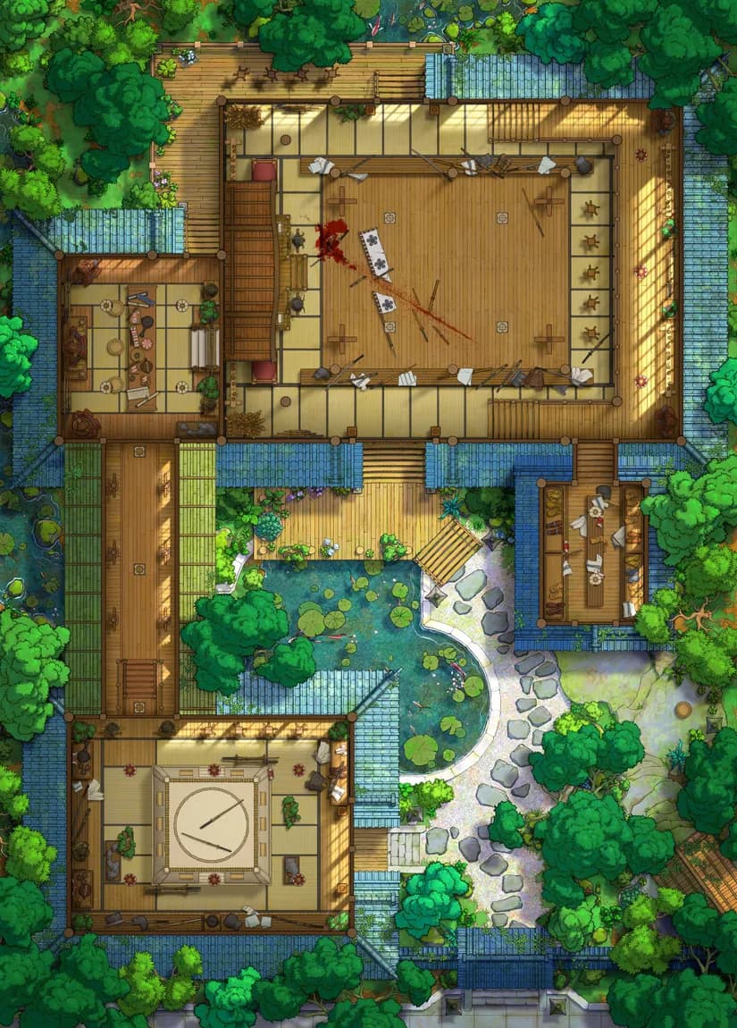 Martial Arts Dojo map, Duck Vs Crab variant