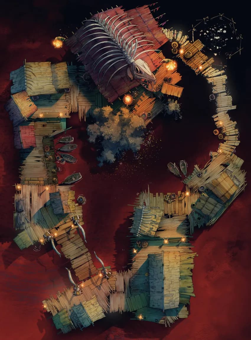 Floating Village map, Blood Docks variant