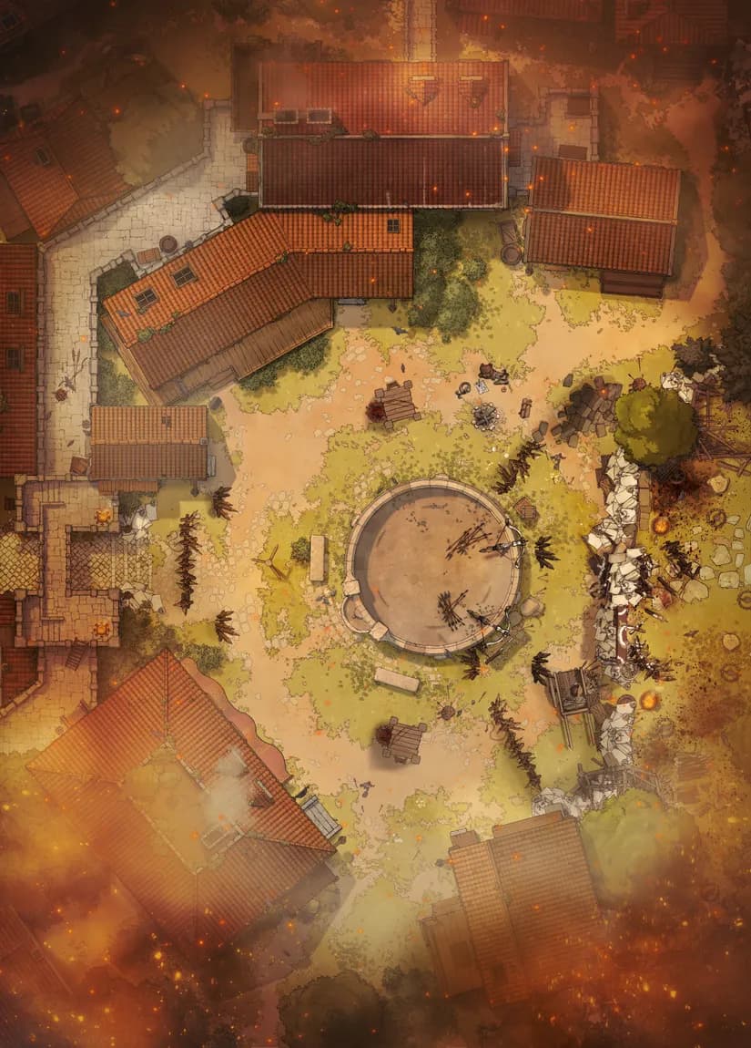 Heart of the Village map, Fortified variant