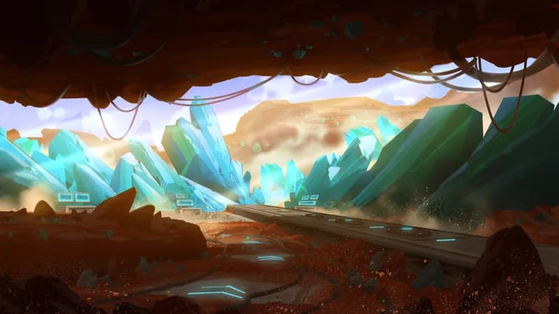 Crystal Mines map, Original Day variant