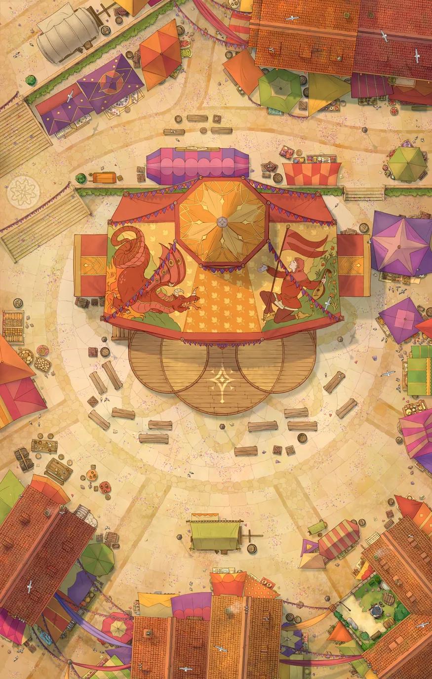 Marketplace Festival map, Original Day variant