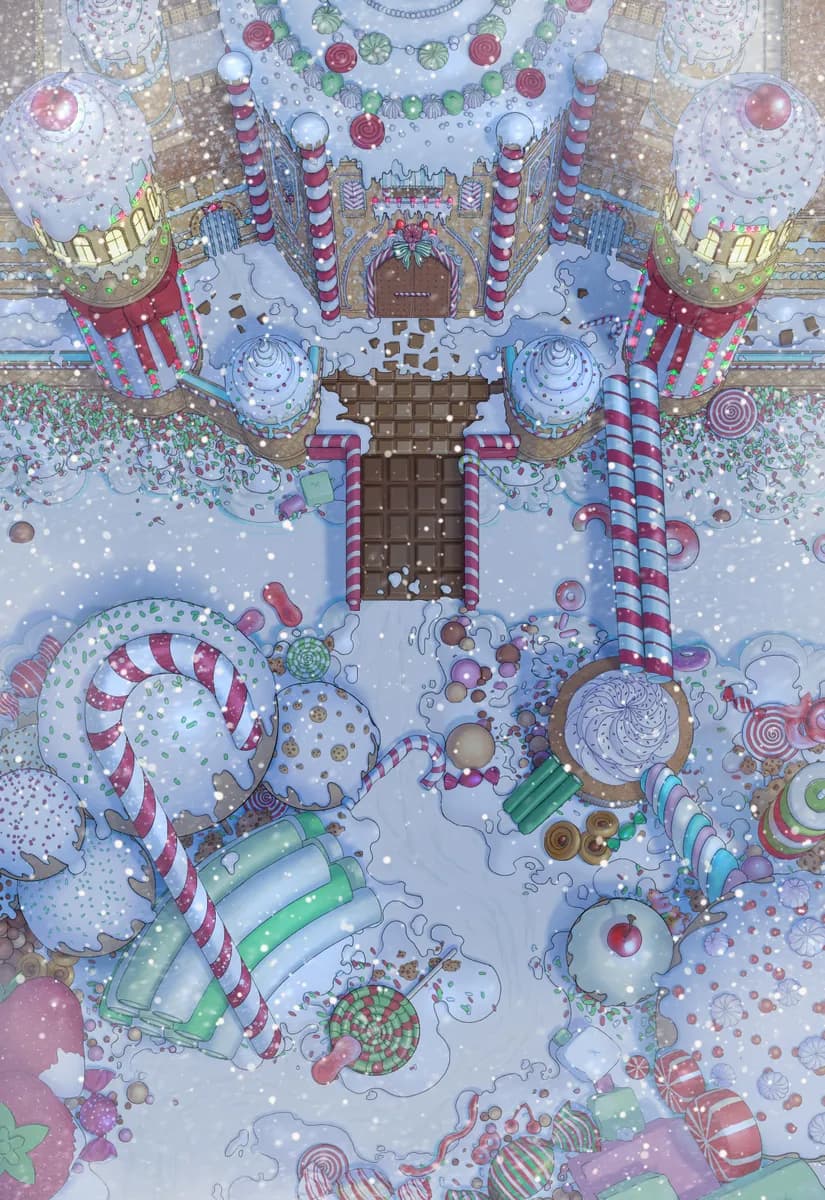 Candy Castle map, Festive variant