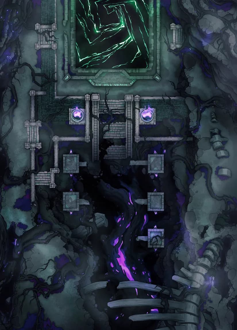 Shadowlands Pyramid map, Violet variant