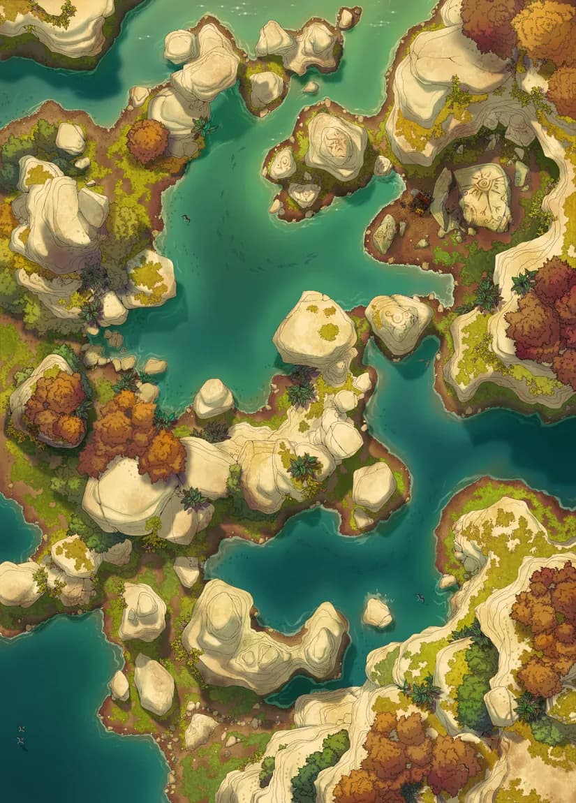 Tidal River map, Autumn variant