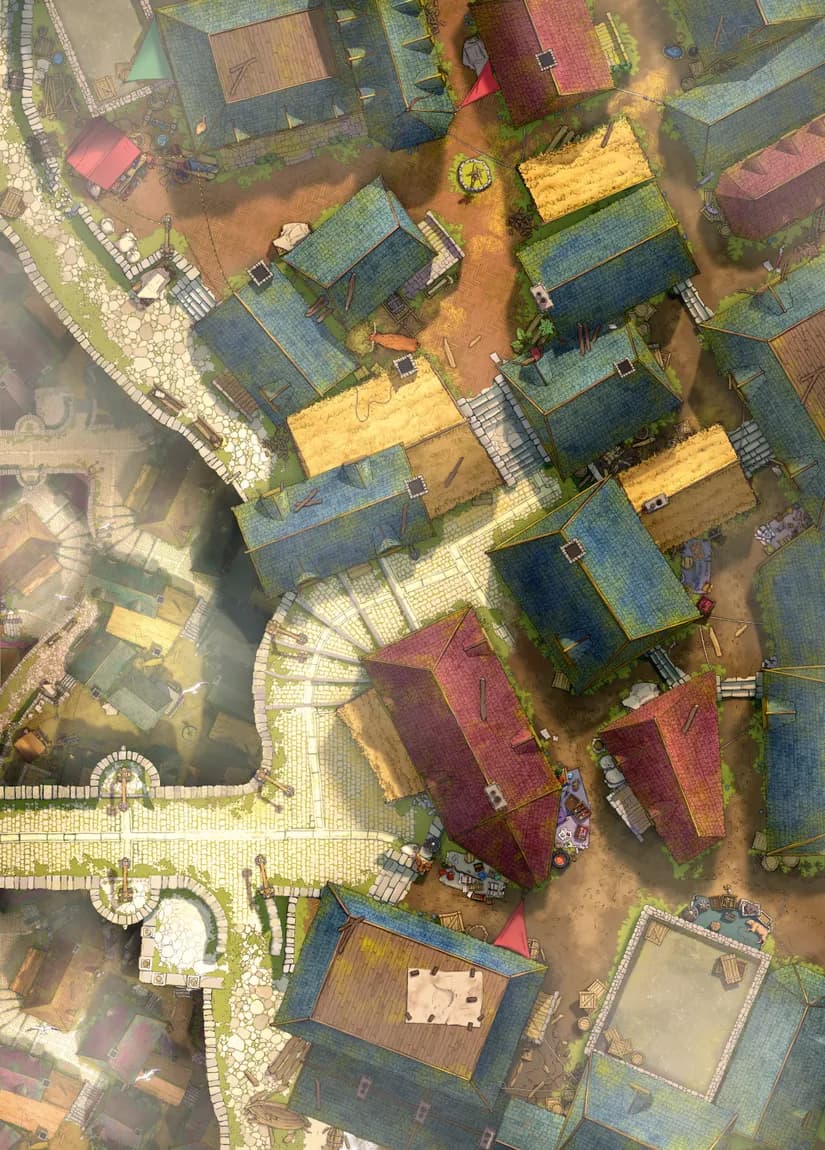 Low Town Docks map, Hightown variant