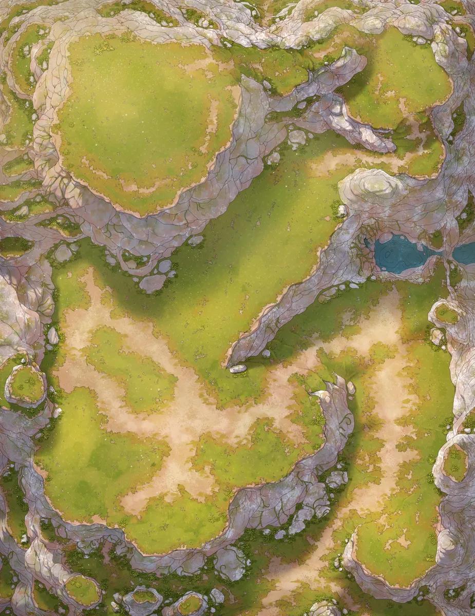 Temple of the Oracle map, Natural Day variant