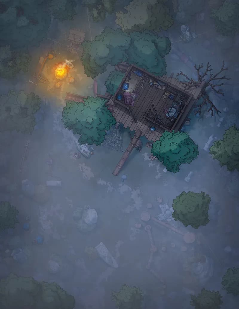 Young Adventurer's Hideout map, Fog variant