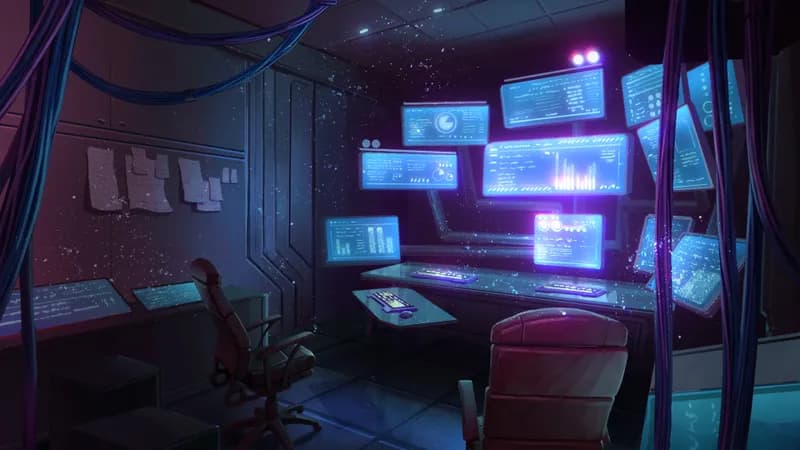 Hacker Base map, Original Night variant