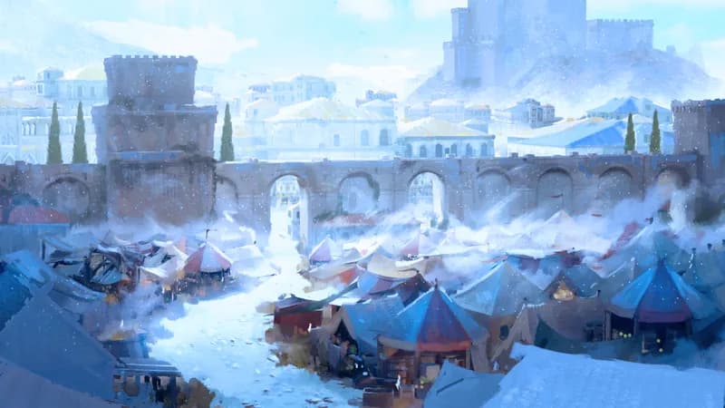 City Marketplace map, Winter variant