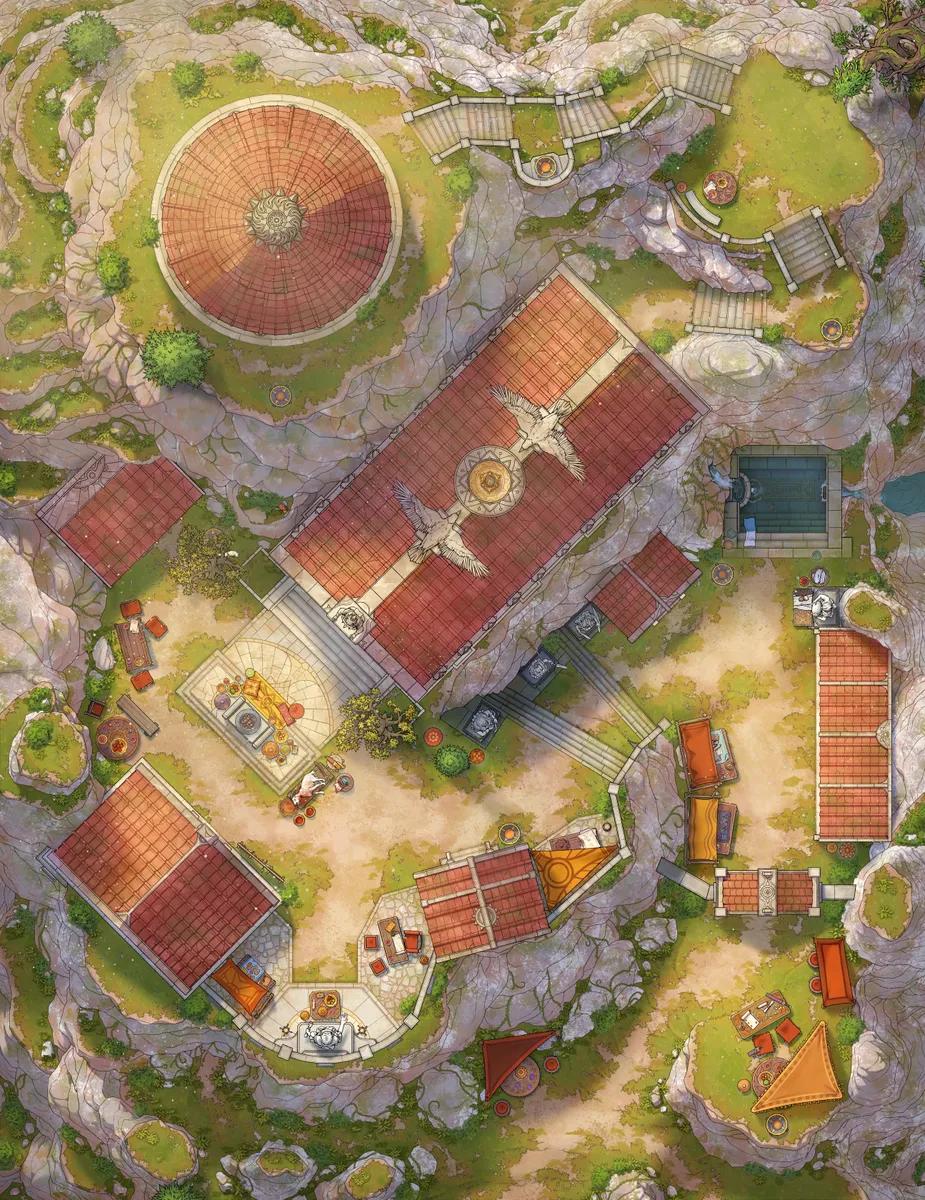 Temple of the Oracle map, Duck Vs Crab variant