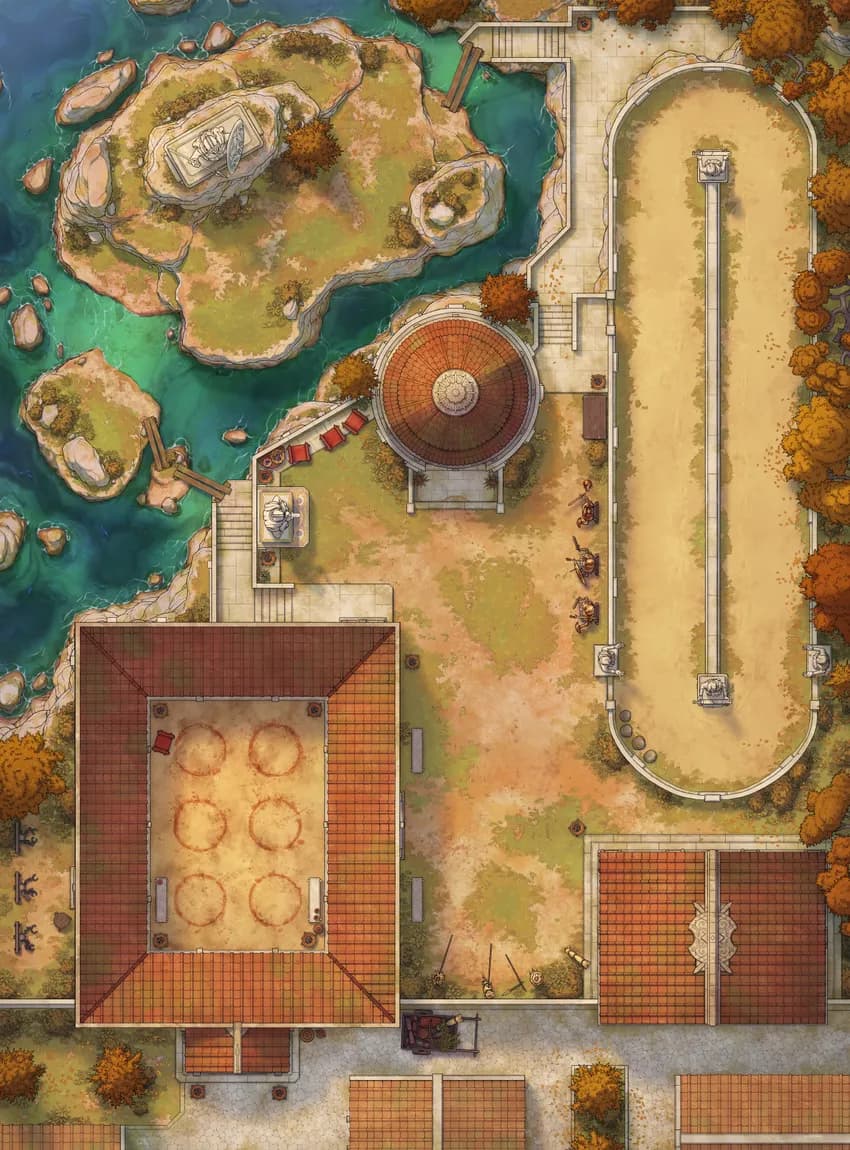 Training Grounds map, Autumn variant