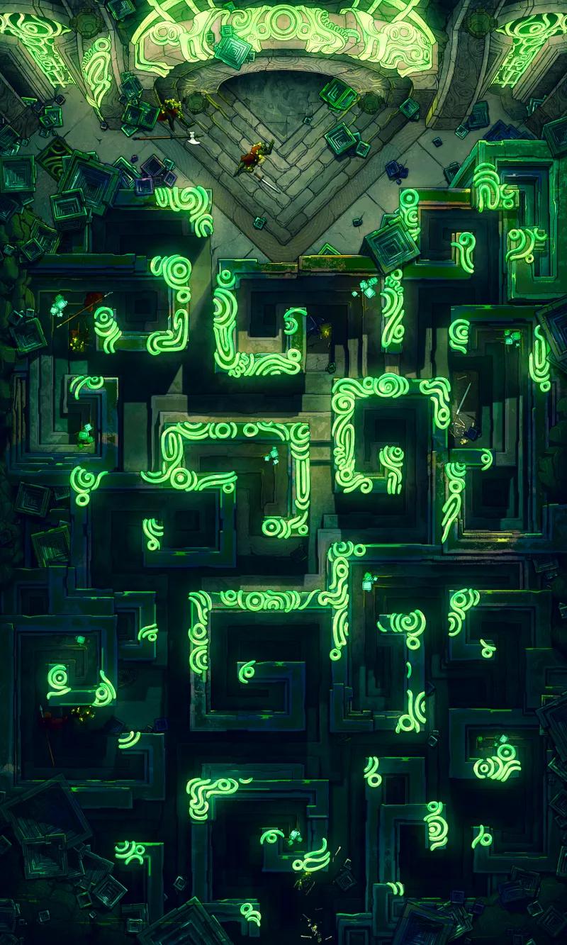 Bismuth Labyrinth map, Glow variant