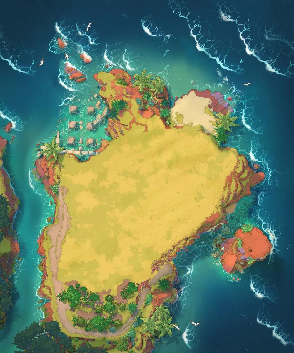Templar Sea Fort map, Natural variant