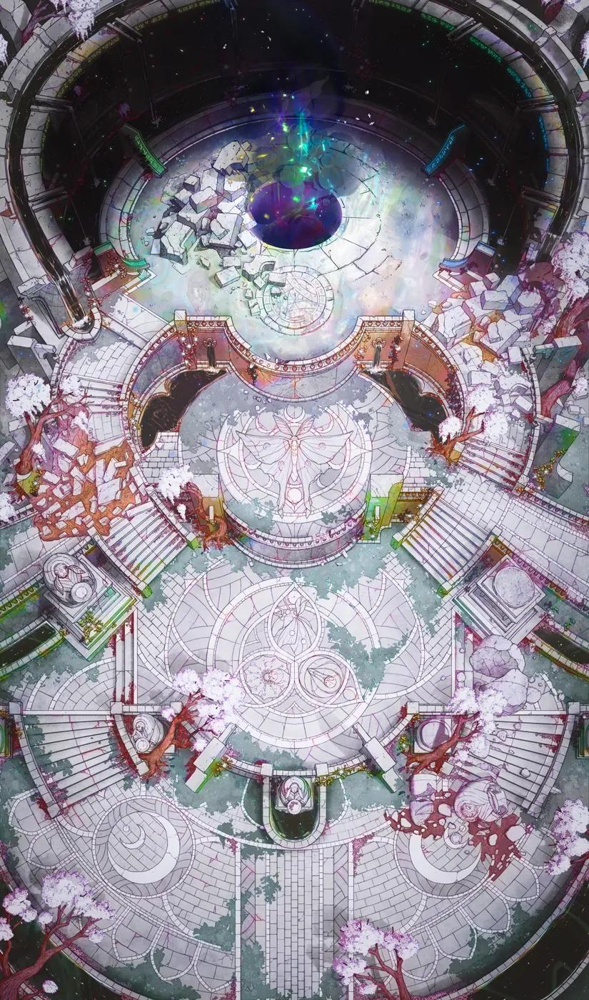 Moth God Temple map, Radiant variant